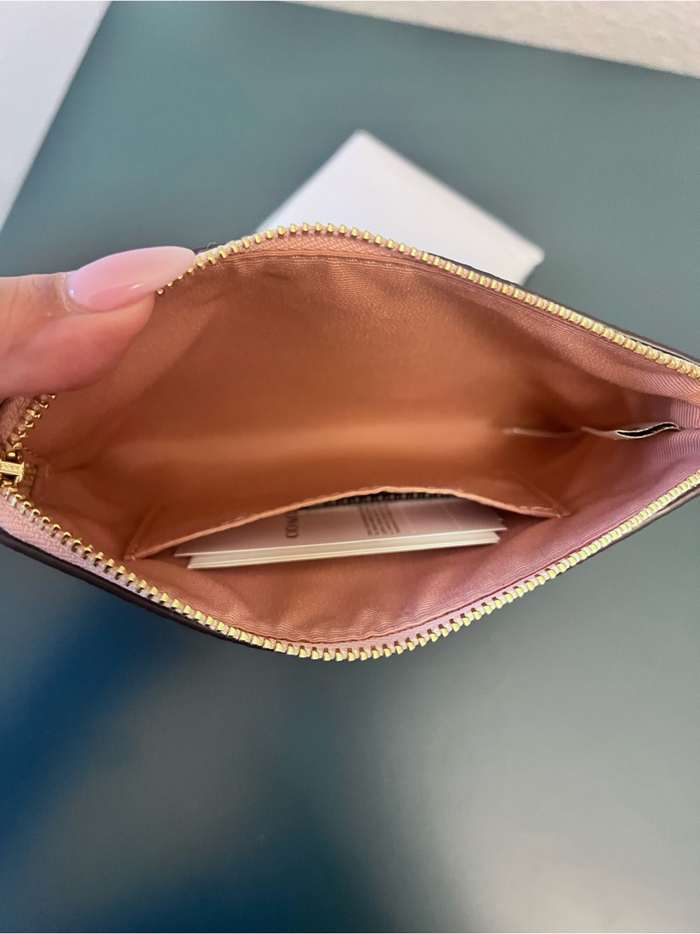 Coach Powder Pink Signature Wristlet Pouch - Picture 6 of 6